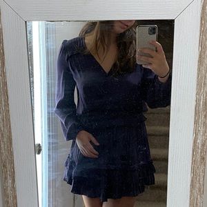 Lizard Thicket Purple Ruffled Dress